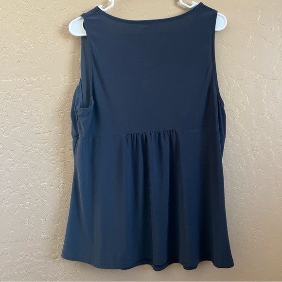 Torrid Gray Rhinestone Peplum Top - Size 2 - Picture 2 of 4